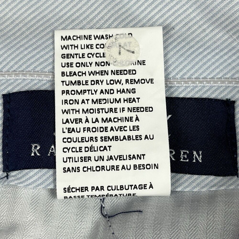 Ralph Lauren EUC Dress Pants Men 34x32 Navy‎ Blue Micro Check Trousers - Picture 7 of 7